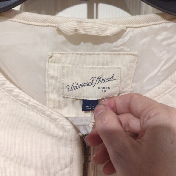 NWT Universal Thread Jacket, Quilted Corduroy, L - Picture 3 of 5